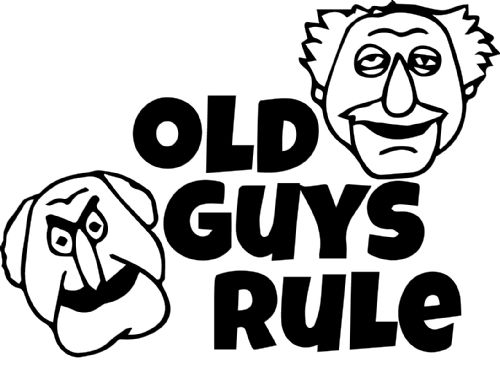 Old Guys Rule Car Sticker Funny Vinyl Decals Van Motorbike Fairings Panniers
